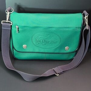 Lacoste Paris Chemise Green Men's Messenger Bag.